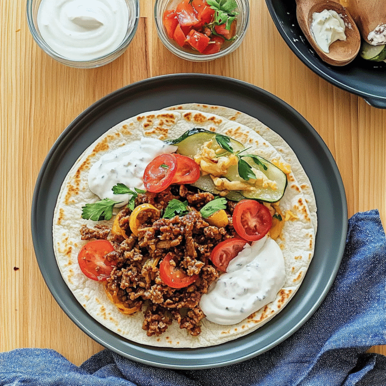 Fantastiske gyros med kjøttdeig – en utrolig smakopplevelse