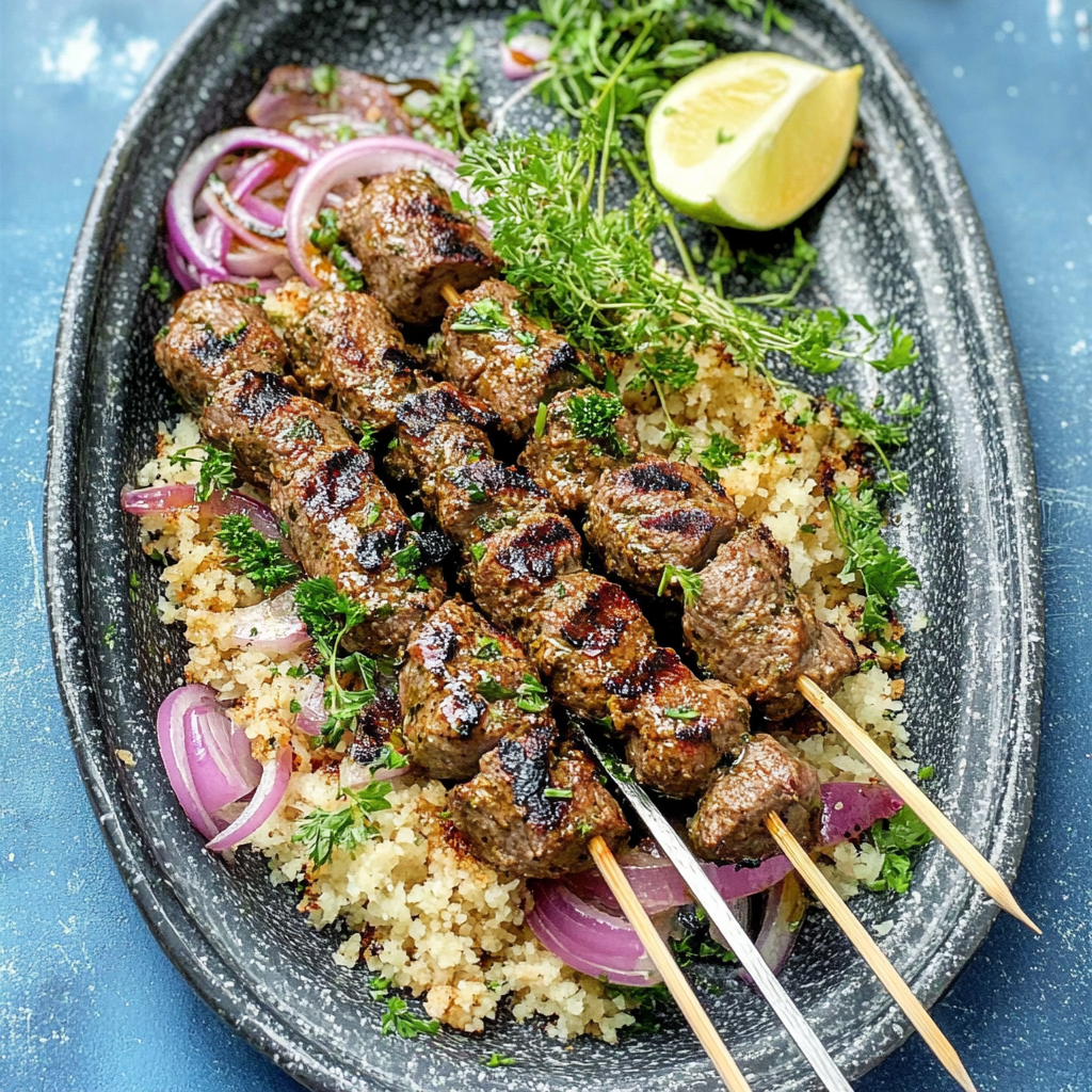 Fantastisk kebab med lam som gir en utrolig smaksopplevelse