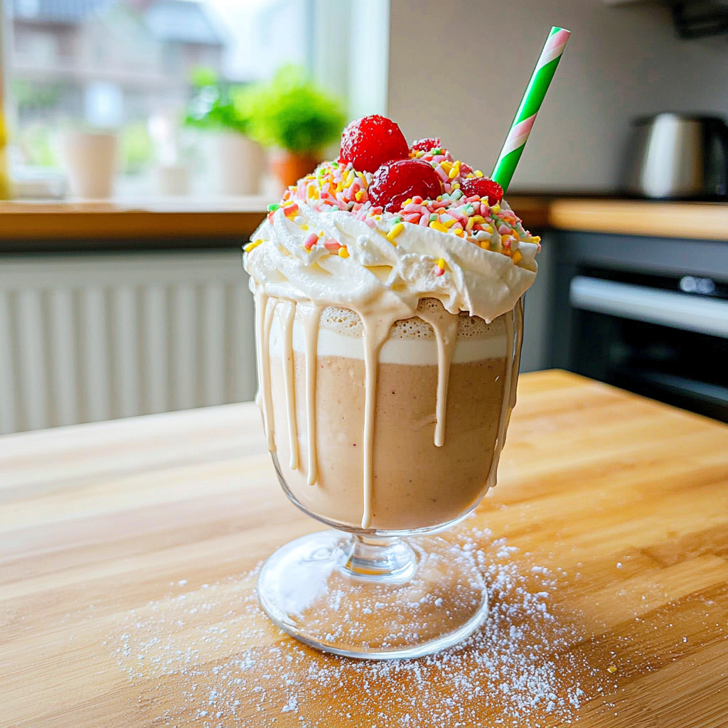 Fantastisk milkshake med pavlova – en munnvannende opplevelse
