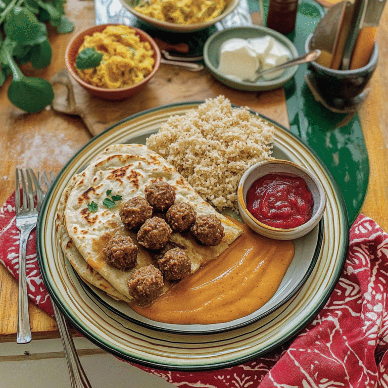 Myke pannebrød med lammeboller – en utrolig smakfull opplevelse