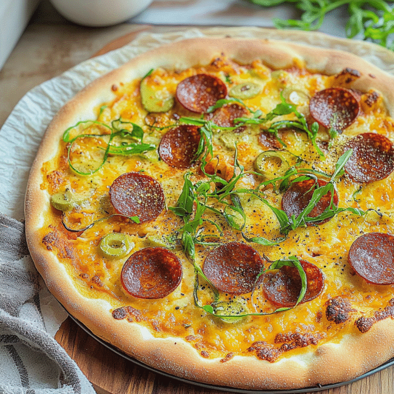 Fantastisk pizza med potet og nduja for munnvannende smakopplevelser