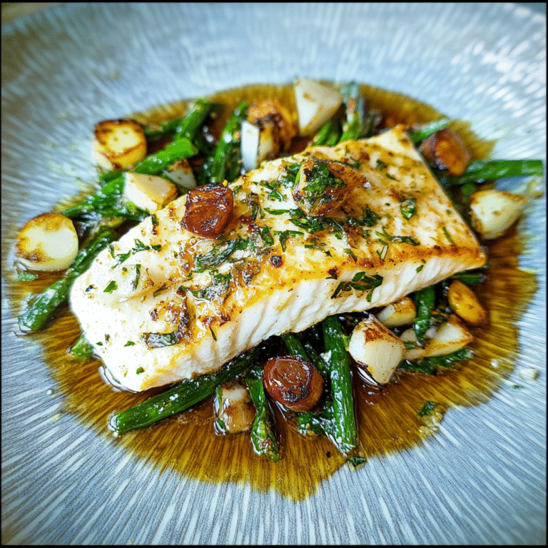 Timian- og hvitløksstekt breiflabb – en fantastisk smaksopplevelse